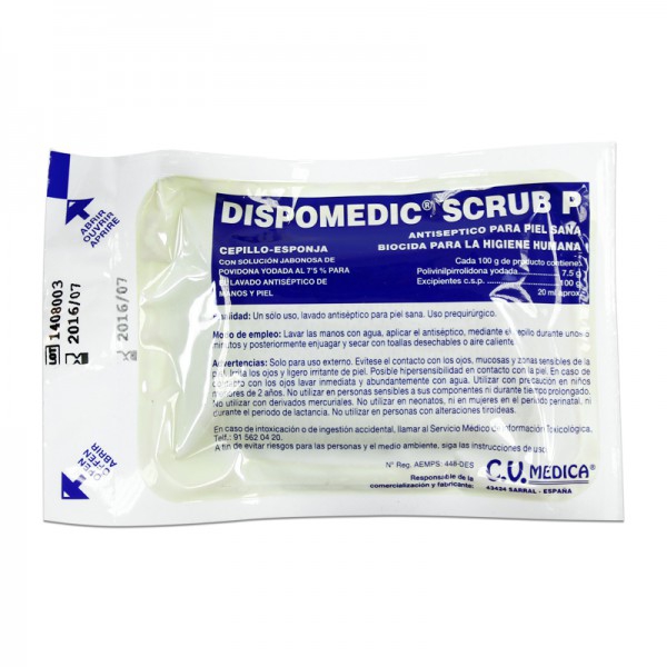 Chirurgische Bürste mit Povidon-Iod Chirurgische Bürste mit Povidon-Iod